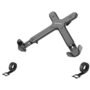 Soporte Laptop, entrada VESA para instalar - 27.9cm a 43.2cm (17") para pantalla plana - 4kg Capacidad de carga - 75 x 75, 100 x 100 - Compatible con Montura VESA - Acero, Plástico SOPORTE LAPTOP COMPUTADORA 11 A 17 4KG INSTALAR EN SOPORTES - Manhattan
