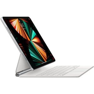 Apple Magic Keyboard para 32.8cm (12.9″) Apple iPad Pro (3a generación), iPad Pro (4a generación), iPaz Pro (5ta Generación) Tableta – Blanco (5A GEN) – BLANCO EN INGLES