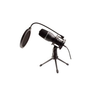 Microfono para Streaming con Tripié Reducción de Ruido Noise Barrier | PERFECT CHOICE MICROFONO 3.5MMCON FILTRO Y TRIPIE – Perfect Choice