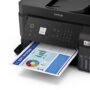 Impresora de inyección de tinta multifunción Epson L5590 Con cable e inalámbrico EcoTank - Color - Copiadora/Fax/Impresora/Escáner - 33 ppm Mono/20 ppm de impresión en color - 4800 x 1200 dpi Impresión - Dúplex impresión Automático - Color De Superficie Plana Escáner - 1200 - Color Fax - Ethernet Ethernet - LAN inalámbrica - Wi-Fi Direct, Epson Connect, Apple AirPrint, Servicio de impresión Mopria, Aplicación Epson Smart Panel - USB MFC EPSON L5590 33 PPM  20COLORAIO WI-FI - Epson