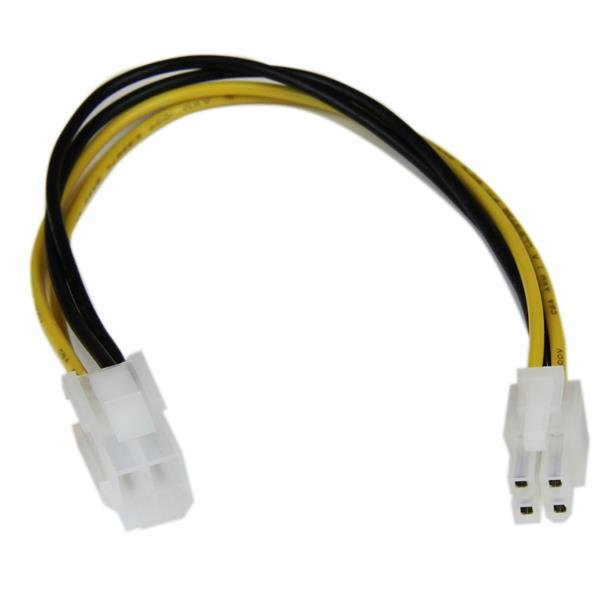 StarTech.com Cable de Poder ATX Macho – Hembra (4-pin), 20cm PINES ALIMENTACION MACHO A HEMBR. – StarTech.com