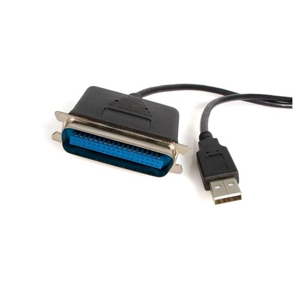 StarTech.com Cable de 1.8m Adaptador de Impresora Paralelo Centronics® a USB A – Cable for Impresora, PC, Computador – Negro CABLE 1.8M ADAPTADOR IMPRESORACENTRONICS A USB A