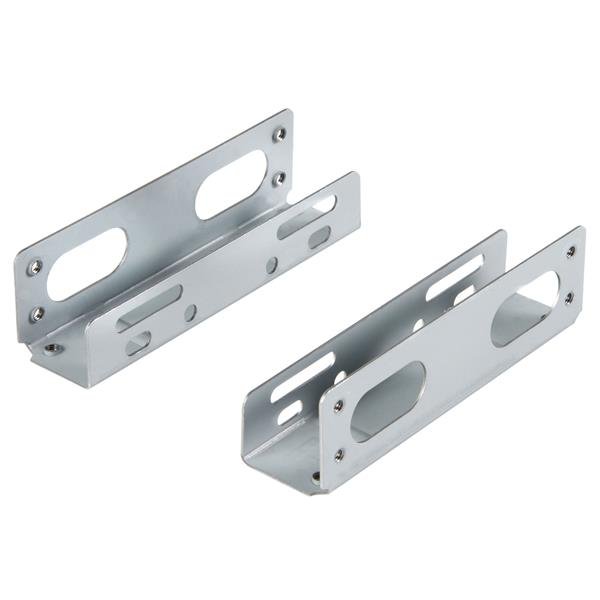 StarTech.com Adaptador Bracket de Formato Bahía de Unidad Disco Duro Interno de 3.5in Pulgadas a 5.25 – Metálico – 1 Solamente ADAPTADOR UNIVERSAL MONTAJEDISCO DURO DE 3.5 IN A 5.25IN – StarTech.com