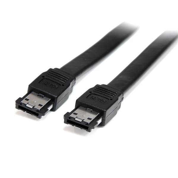 StarTech.com Cable 91cm 0.9m eSATA Serial ATA a eSATA III 6Gbps Externo Blindado – Macho a Macho – Negro – Cable for Portátil, Computadora de escritorio, Dispositivo de almacenamiento – Extremo prinicpal: eSATA – Macho – 6Gbit/s – Apantallado – Negro CABLE ESATA 0.9M BLINDADOHASTA 6GBPS      . – StarTech.com