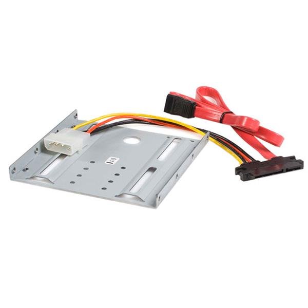 StarTech.com Juego Kit Adaptador de Montaje para Disco Duro SATA de 2.5 Pulgadas en Bahía de 3.5″ – Metálico, Acero – 1 Solamente JUEGO KIT CHAROLA DE MONTAJEUNIDAD DE 2.5IN A BAHIA 3.5IN SA.A – StarTech.com