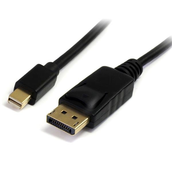 StarTech.com Cable Adaptador de 1.8m de Monitor Mini DisplayPort 1.2 Macho a DP Macho – 4k – Cable for Dispositivo de audio/vídeo, Portátil, TV, Monitor, Proyector, HDTV, Computadora de escritorio – 21.6Gbit/s – Admite hasta3840 x 2160 – Níquel, Oro Conector chapado – CMG – 32 AWG – Negro CABLE DE 1.8M MINI DISPLAYPORT4K 1.2 A DISPLAYPORT NEGRO