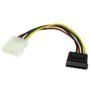 StarTech.com Cable Adaptador de 15cm de Alimentación LP4 4 Pines a SATA 15 Pines - Para Disco Duro - LP4 / SATA - 1 Solamente CABLE ADAPTADOR 15CM DE PODERMOLEX LP4 4 PINES A SATA 15 PINES - StarTech.com
