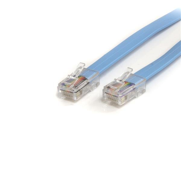 StarTech.com Cable Rollover de Consola Cisco, Ethernet RJ-45 Macho – Macho, 1.8 Metros, Azul CISCO RJ45 ETHERNET MACHO A MACH.