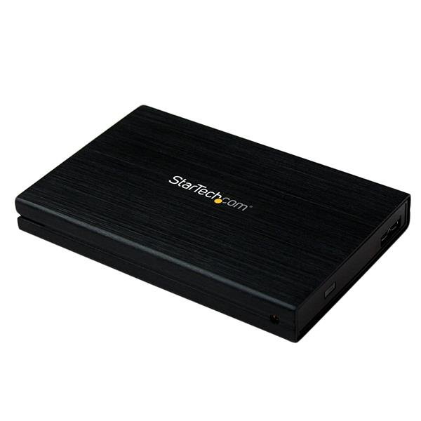 StarTech.com Gabinete Carcasa de Aluminio USB 3.0 de Disco Duro HDD SATA III 6Gbps de 2.5 Pulgadas Externo con UASP – 1 x HDD admitido – 1 x SSD admitido – 1 x Bahía Total – 1 x Bahía 2,5″ – Aluminio, Plástico GABINETE USB 3.0 DISCO DURO2.5 SATA III 6GBPS UASP ALUMINIO.