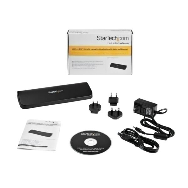 StarTech.com Docking Station para Laptops, 4x USB 3.0, HDMI, DVI, VGA, Negro UNIVERSAL USB 3.0 HDMI DVI VGA  . - StarTech.com - Image 6