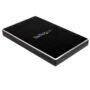 StarTech.com Gabinete de Disco Duro HDD 2.5" SATA externo USB 3.0 Super Speed - Negro Aluminio - 1 x HDD admitido - 1 x SSD admitido - 1 x Bahía Total - 1 x Bahía 2,5" - Aluminio GABINETE DE DISCO DURO HDD 2.5SATA EXTERNO USB 3.0 NEGRO  .