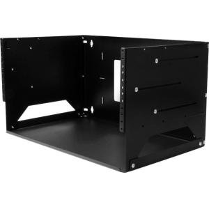 Rack de Servidores Abierto de 4U de Pared – 2 Postes – Estante Integrado – Profundidad Ajustable – para Equipo de AV – Acero – 34.02kg Capacidad máxima de peso GABINETE RACK DE PAREDCON ESTANTE INCORPORADO 4U