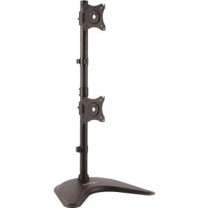 StarTech.com Soporte Vertical para 2 Monitores 13″ – 27″, hasta 10kg, Negro MONITORES BASE AJUSTABLE VESA