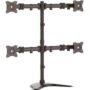 StarTech.com Base de Soporte Ajustable VESA para 4 Monitores de hasta 27 Pulgadas - Hasta 68.6cm (27") para pantalla plana - 32kg Capacidad de carga - 81.8cm Altura x 31.5cm Ancho x 88.4cm Profundidad - De Escritorio, Independiente - Acero, Aluminio - Negro BASE DE SOPORTE AJUSTABLE VESAA PARA 4 MONITORES DE HASTA 27 - StarTech.com