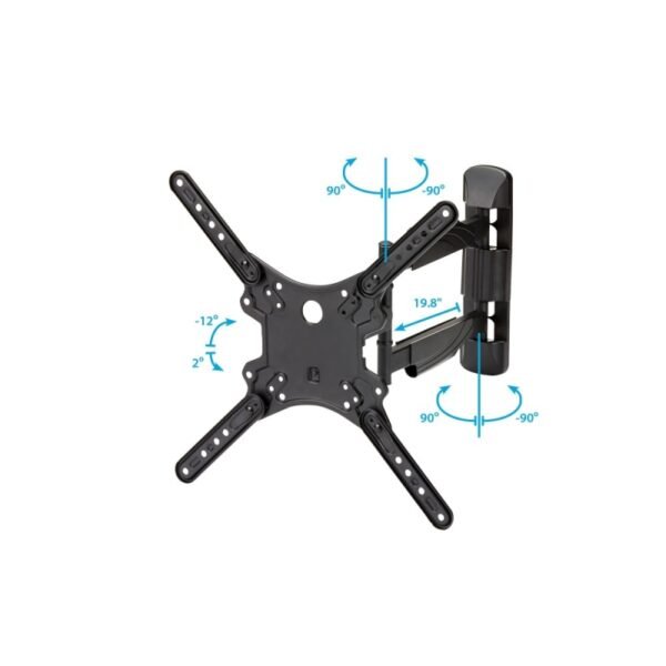 StarTech.com Soporte VESA de Pared para Televisor o Monitor de 32 a 55 Pulgadas en Acero - Totalmente Articulado - 1 Pantalla(s) admitidas - 81.3cm a 139.7cm (55") para pantalla plana - 35.11kg Capacidad de carga - 400 x 300, 300 x 200, 200 x 100, 400 x 200, 400 x 400, 300 x 300, 100 x 100, 200 x 200, 100 x 150, 200 x 300, 200 x 400, ... - Acero, Plástico - 1 Solamente SOPORTE VESA DE PARED PARA TV DE 22 A 55 PULGADAS ARTICULADO - StarTech.com - Image 4