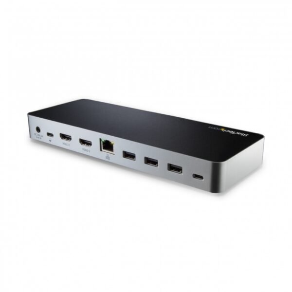 StarTech.com Docking Station USB-C de Dos Pantallas para Laptop, 4x USB 3.0, 2x HDMI, Negro/Plata DOBLE PARA LAPTOP WIN USBC - Image 3