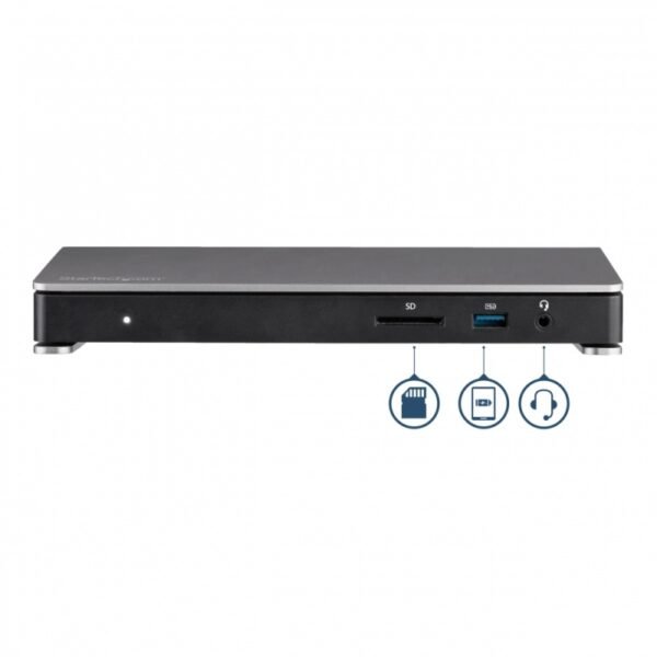 StarTech.com Docking Station Thunderbolt 3 con Lector de Tarjetas de Memoria SD, 5x USB 3.0, 2x Thunderbolt 3, Negro CON LECTOR SD USBC 2X4K PD 85W - Image 3