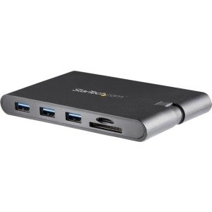 StarTech.com Docking Station USB-C con HDMI y VGA – para Mac y Windows -3x USB 3.0 – SD / micro SD – PD 3.0 – Adaptador USB C a USB 3.0 – 5 x puertos USB – 3 x USB 3.0 – USB tipo-C – Red (RJ-45) – HDMI – VGA – Thunderbolt – Cableado – Windows 7, Windows 8, Windows 8.1, Windows 10, Windows 11, Mac OS X 10.11 El Capitan, Mac OS X 10.15 Catalina, Mac OS X 11.0 Big Sur, Mac OS X 12.0 Monterey, Mac OS X 13.0 Ventura, ChromeOS REPLICADOR DOCKING STATIONUSB-C VGA HDMI GBE SD WIN MAC – StarTech.com