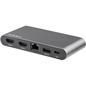 StarTech.com Docking Station DK30C2HAGPD USB, 3x USB 3.0, 1x USB 2.0, 2x HDMI, 1x RJ-45, Gris DE VIDEO DOBLE HDMI WINDOWS PD – StarTech.com