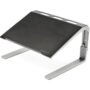StarTech.com Soporte Ajustable para Laptop con 3 Niveles de Altura - En Acero y Aluminio para Servicio Pesado - Con Inclinación - Hasta 43.2cm (17") para pantalla plana - 10kg Capacidad de carga - 23.6cm Altura x 35.8cm Ancho - De Escritorio, Sobremesa - Acero, Aluminio - Negro, Plata SOPORTE AJUSTABLE PARA LAPTOPDE 3 NIVELES - ACERO Y ALUMINIO