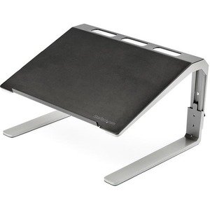 StarTech.com Soporte Ajustable para Laptop con 3 Niveles de Altura – En Acero y Aluminio para Servicio Pesado – Con Inclinación – Hasta 43.2cm (17″) para pantalla plana – 10kg Capacidad de carga – 23.6cm Altura x 35.8cm Ancho – De Escritorio, Sobremesa – Acero, Aluminio – Negro, Plata SOPORTE AJUSTABLE PARA LAPTOPDE 3 NIVELES – ACERO Y ALUMINIO