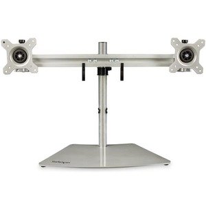 StarTech.com Soporte VESA para 2 Monitores – Soporte Ergonómico de Sobremesa para 2 monitores de 24″ con Montaje VESA – con Mástil – Plata – Hasta 61cm (24″) para pantalla plana – 16kg Capacidad de carga – 40.9cm Altura x 95cm Ancho – De Escritorio, Independiente – Acero, Aluminio, Plástico – Plata BASE SOPORTE PARA 2 MONITORESDE HASTA 24IN-COLOR PLATA – StarTech.com