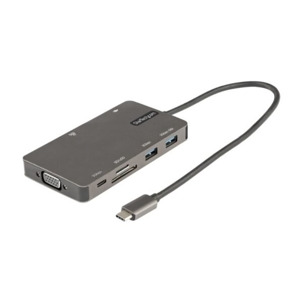 ADAPTADOR MULTIPUERTOS USB C HDMI O VGA USB 3.0 PD 100W
