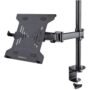 StarTech.com Soporte de Montaje para Laptop - VESA de Monitor de 34" (8kg) o Bandeja Ajustable para Laptop (4.5kg) - Grommet/Mordaza - Altura ajustable - 1 Pantalla(s) admitidas - 33cm a 86.4cm (34") para pantalla plana - 8kg Capacidad de carga - 75 x 75, 100 x 100 - Compatible con Montura VESA - Acero, Plástico - 1 SOPORTE VESA MORDAZA O GROMMETPARA LAPTOP O MONITOR 34 - StarTech.com