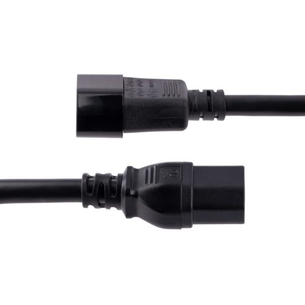 StarTech.com Cable de 3m de Extensión de Corriente - Cable C14 a C15 - 15A 125V - 14AWG - Cable de Alimentación de Servicio Pesado - Para Servidor, Computadora de escritorio, Monitor, Impresora, Unidad de distribución eléctrica, Workstation, Computador - IEC 60320 C14 / IEC 60320 C15 - 125 V AC / 15A - Negro - 1 CABLE 3M DE EXTENSION DEALIMENTACION C14 A C15 125V - Image 2