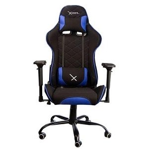 Silla Gamer Xzeal XZ25, hasta 150Kg, Negro/Azul A/180 GRADOS/SOPORTE LUMBAR/SUPER – Xzeal Gaming