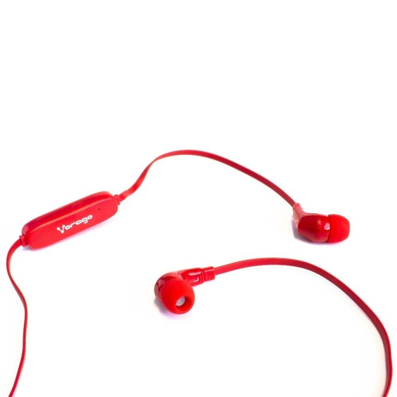 Vorago Audifonos Epb-103 Bluetooth Manos Libres C/Vol Rojo – Binaural – Intrauditivo – 1000cm – Bluetooth – 32Ohm – 20Hz a 20kHz AUDIFONOS VORAGO EPB-103 BLUETO MANOS LIBRES C/VOL ROJO