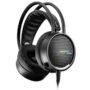 Auriculares de gaming Vorago HS-502 Cableado Sobre la cabeza Estéreo - Binaural - Circumaural - 32Ohm - 20Hz a 20kHz - 200cm Cable - Mini-phone (3.5mm), USB VORAGO DIADEMA GAMER START THE GAME HS-502 3.5MM.RGB.50MM NEG - Vorago