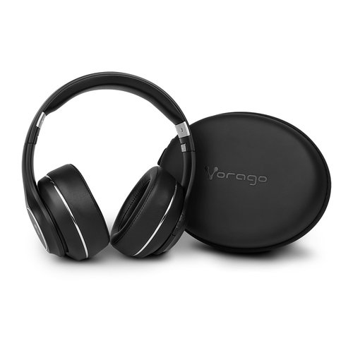 Auriculares Vorago HPB-601-V2 Con cable/Inalámbrico Sobre la cabeza Estéreo – Negro – Binaural – Cerrado – 1000cm – Bluetooth – 32Ohm – 20Hz a 20kHz – Cancelación de ruido – Mini-phone (3.5mm) DIADEMA VORAGO HPB-601 V2 BLUETOOTH5.0 PREMIUM 3.5MM NEGRA – Vorago