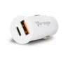 CARGADOR P/AUTO VORAGO AU-305 T IPO C PD 20W/USB A QUICK CHARGE 3.0 - Vorago