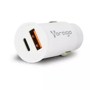 CARGADOR P/AUTO VORAGO AU-305 T IPO C PD 20W/USB A QUICK CHARGE 3.0 – Vorago