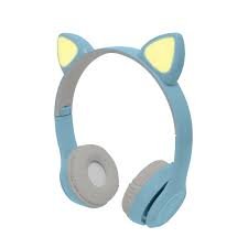 Audífonos Bluetooth Inalámbricos para Niños Luz LED Catto Azul | PERFECT CHOICE AUDIFONO DIADEMA INALAMBRICOPARA NINOS AZUL – CATTO – Perfect Choice