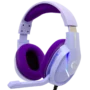 Diadema Gamer Alámbricos Almhoadillas de Aislamiento Axolotl | VORTRED DIADEMA GAMER RGB MORADA.