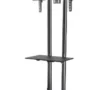 BROBOTIX SOPORTE MOVIL PARA TV  PANTALLAS 32" A 70" SOPARTA HASTA 50 KG, Soporte Carrito , Altura ajustable con repisa , 32 A 70 pulgadas SOPORTE TV 32 A 70 50KG DE PI S O MOVIL BROBOTIX - Probotix