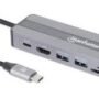 DOCKING USB-C  3 PTOS  HDMIUSB- AUSB-C PD - Manhattan