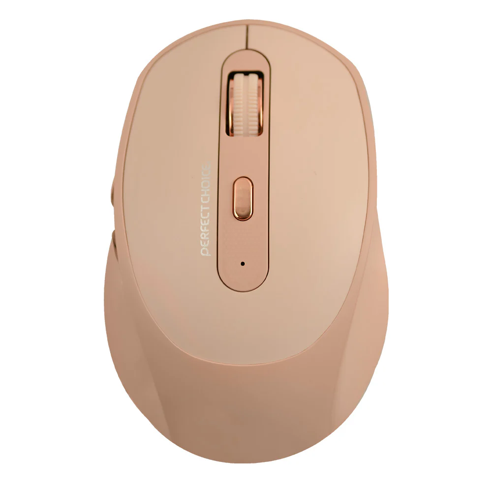 Mouse Inalámbrico Recargable Clic Silencioso Clix CAQUI | PERFECT CHOICE RATON INALAMBRICO RECARGABLECAQUI – MASTER CHOICE