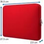 FUNDA DE NEOPRENO PARA LAPTOP 1 4.0IN  BASICA  ROJO BROBOTIX