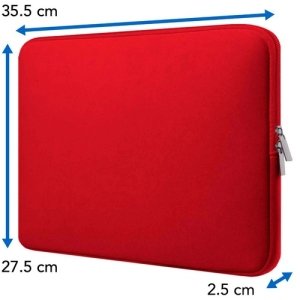 FUNDA DE NEOPRENO PARA LAPTOP 1 4.0IN BASICA ROJO BROBOTIX