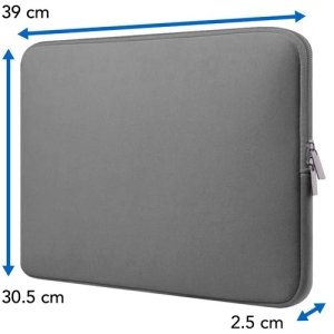 FUNDA DE NEOPRENO PARA LAPTOP 1 5.6IN BASICA GRIS BROBOTIX – Probotix