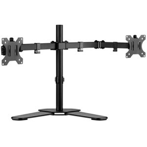 BROBOTIX SOPORTE DE 2 BRAZOS  PARA MONITORES DE 13” A 32” SOBRE ESCRITORIO , Para Instalar  en el Escritorio o Mesa, Articulado, Ajuste de Altura y Soporta hasta 8Kg por Brazo. VESA LCD FLAT FULL HD FreeSync  Compatible con Monitor Pantalla Samsung LG   SOPORTE 2 BRAZOS PARA MONITOR 1 3IN A 32IN SOBRE ESCRITORIO BROBOT – Probotix