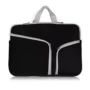 FUNDA 15.4IN P/ LAPTOP NEOPRENO C/ASAS Y CIERRES BROBOTIX NEGRO - BROBOTIX