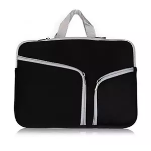 FUNDA 15.4IN P/ LAPTOP NEOPRENO C/ASAS Y CIERRES BROBOTIX NEGRO – BROBOTIX