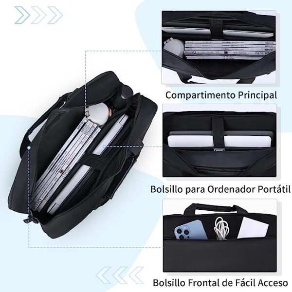 SWISSMOBILITY MALETIN PORTA LAP TOP THAL 15 PULG NEGRO - Tonivisa - Image 2