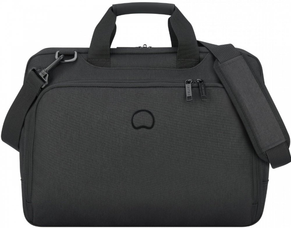 DELSEY MALETIN 15.6 PULG ESPLAN ADE 2C SATCHEL NEGRO