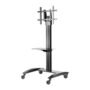 SMARTMOUNT UNIVERSAL CART FOR 3 2 TO 75 TV S W/METAL SHELF - Peerless