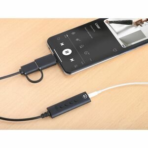 CONVERTIDOR USB 2.0 USB-C A TA RJETA SONIDO 3.5 MM CABLE CON CONT